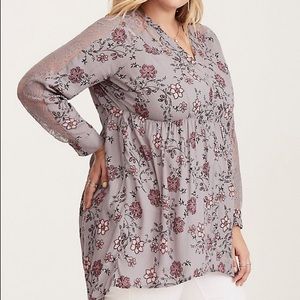 torrid Tops - TORRID SIZE 3 LACE FLORAL TUNIC torrid Tops - TORRID SIZE 3 LACE FLORAL TUNIC